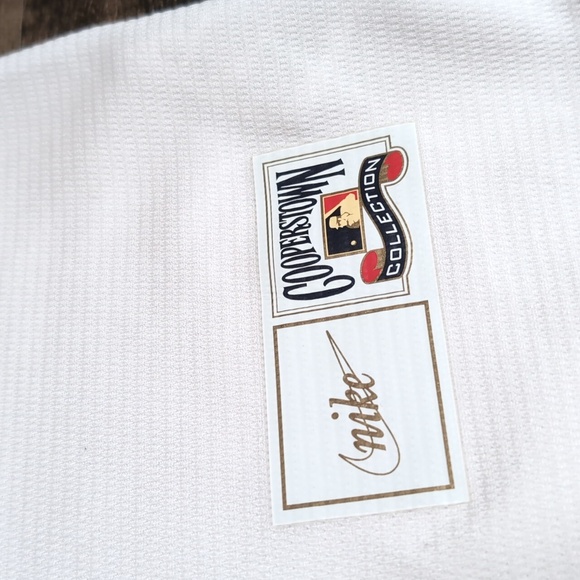 Nike Cooperstown Collection Cincinnati Reds Barry Larkin Home Jersey Size Small - Picture 2 of 11